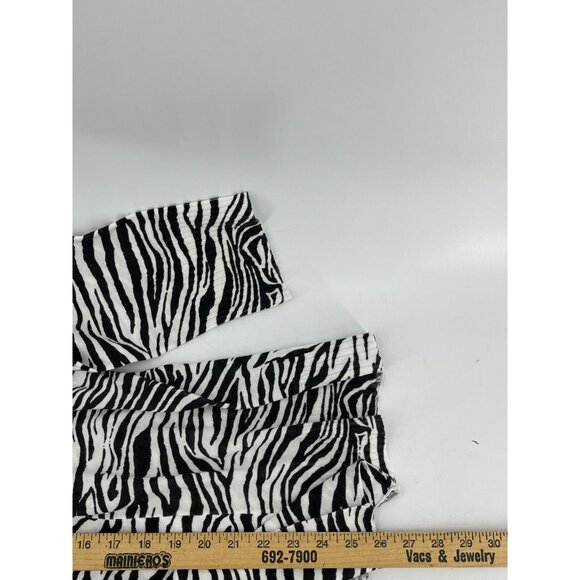 Colour Works Zebra Open Drape Front Long Sleeve Lightweight Cardigan Size L - Picture 9 of 10